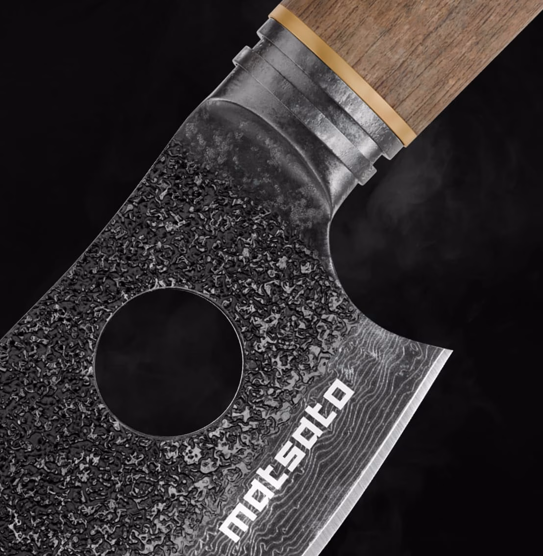 Matsato Osuren Knife Properties — High-Carbon Steel Pakkawood Handle Full Tang Construction